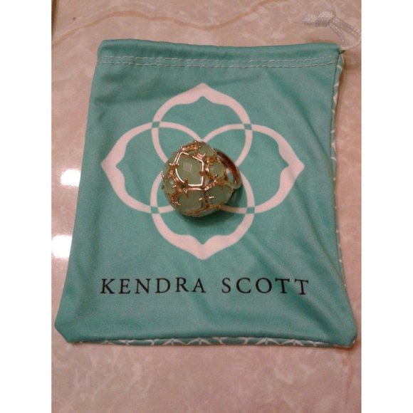 Kendra Scott Jewelry - Kendra Scott Poppy Dome Green Statement Ring